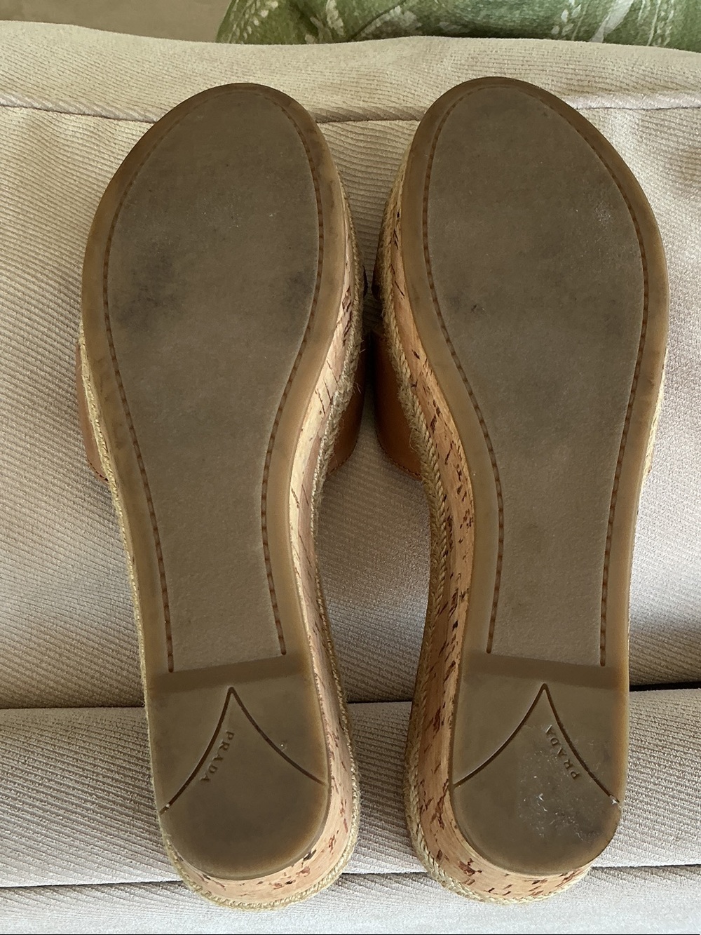 Prada Brown Leather Slide Mules - Picture 3 of 7